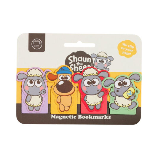 Kawaii Cute Shaun the Sheep Magnetic Bookmark Set