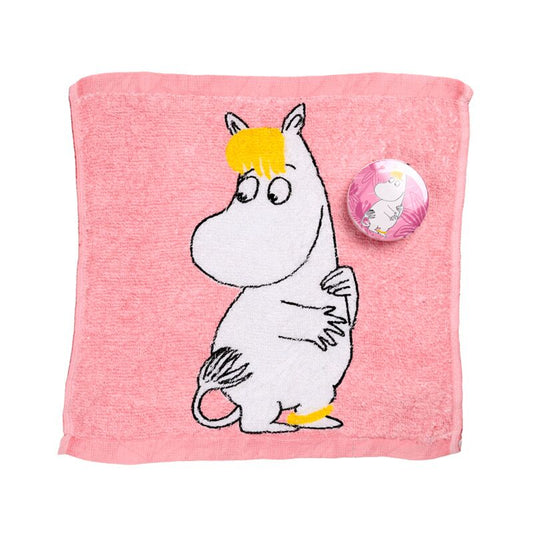 Moomin Tammi Compressed Travel Face Cloth - Pink