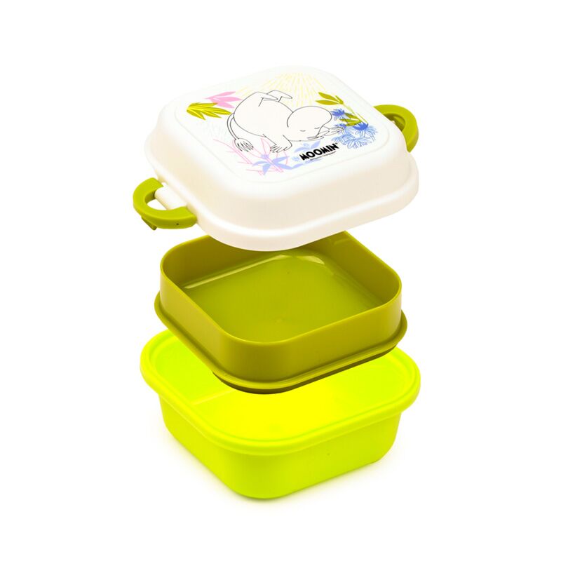Moomin Tammi Clip Lock Stacked Bento Snack Lunch Box