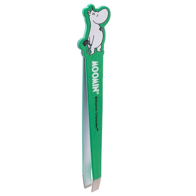 Green Moomin Shaped Stainless Steel Tweezers