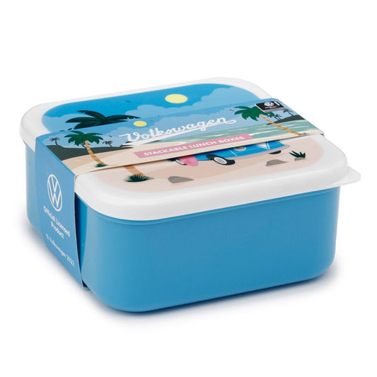 Set of 3 Lunch Box M/L/XL Volkswagen VW T1 Camper Bus Waves are Calling