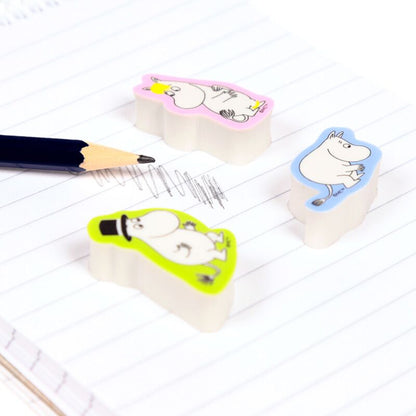 Moomin Garden 3 Piece Eraser Set
