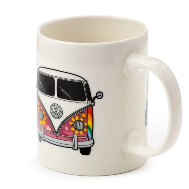 Volkswagen VW T1 Camper Bus Summer Porcelain Mug