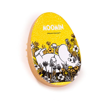 Moomin Shaped Bamboo Hair Brush - Yellow