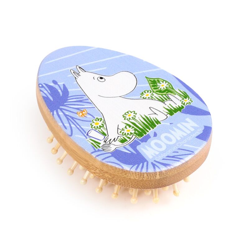Moomin Tammi Shaped Bamboo Hair Brush - Moomin