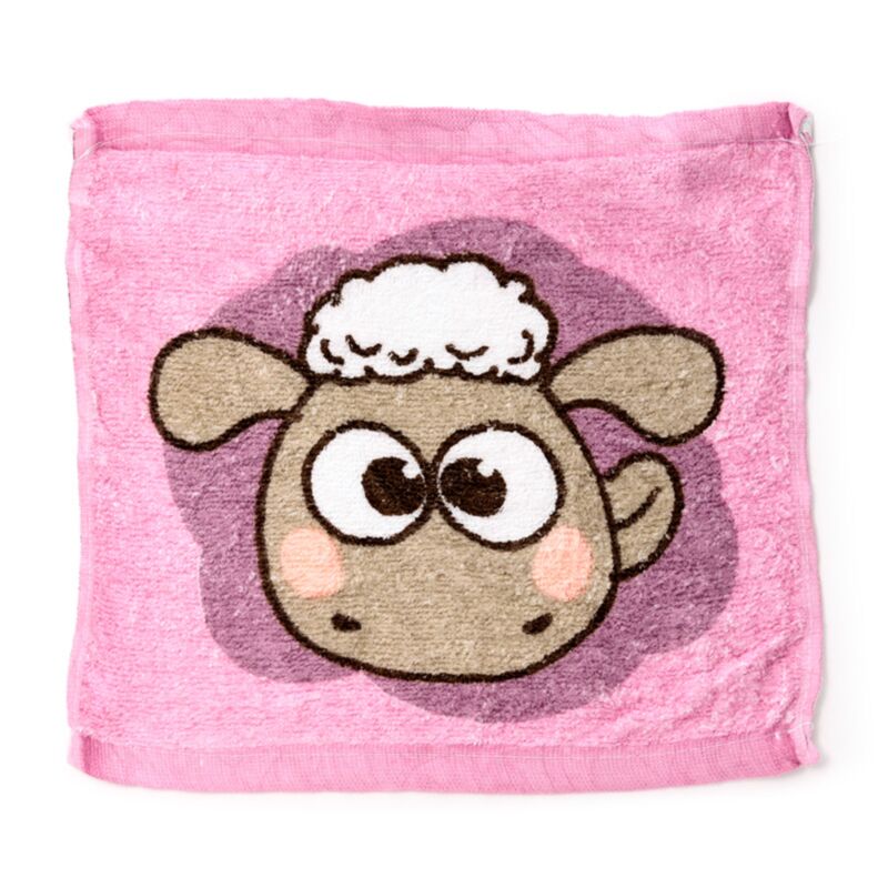 Kawaii Cute Shaun the Sheep Compressed Travel Towel - Purple