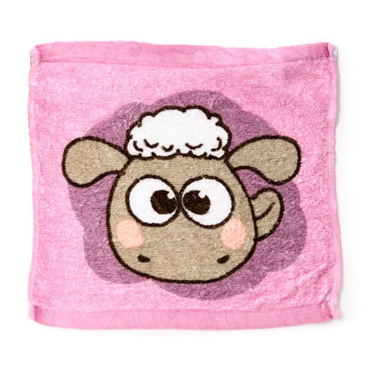 Kawaii Cute Shaun the Sheep Compressed Travel Towel - Purple