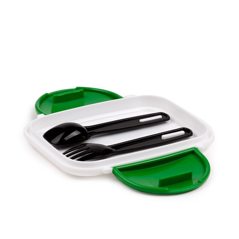 Minecraft SSS… Boom Clip Lock Stacked Bento Lunch Box with Cutlery