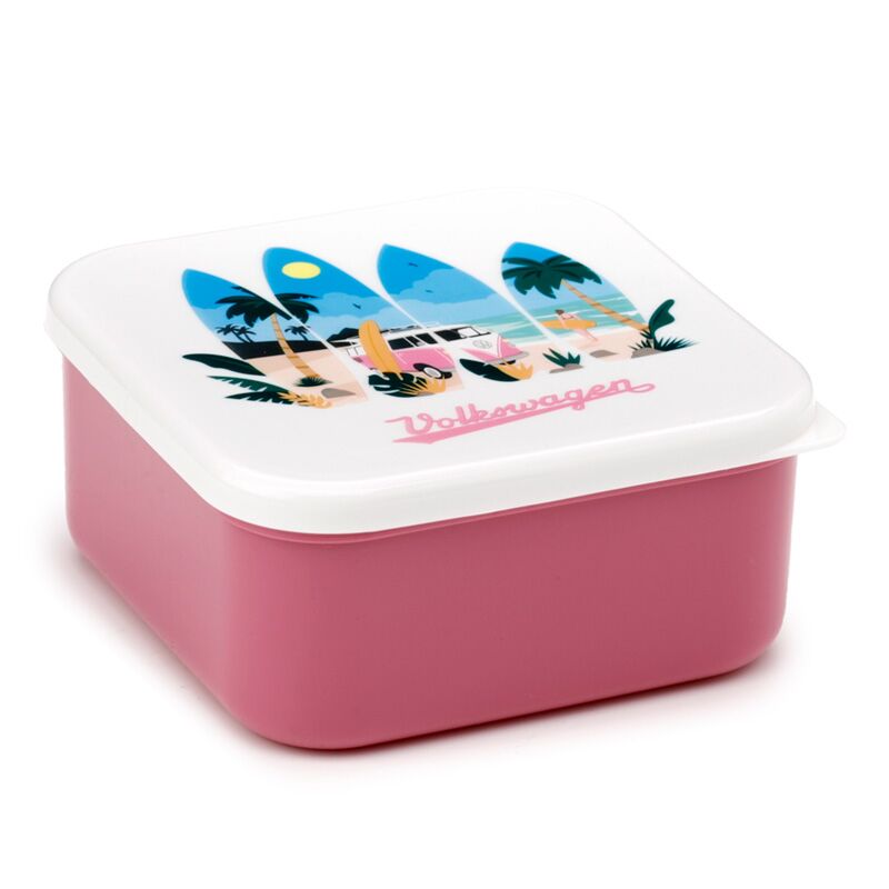 Set of 3 Lunch Box M/L/XL Volkswagen VW T1 Camper Bus Waves are Calling