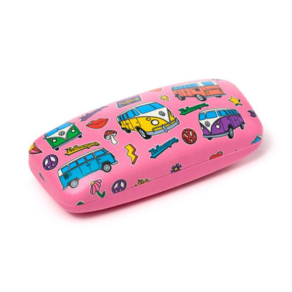Glasses/Sunglasses Case Volkswagen VW T1 Camper Bus Retro - Pink