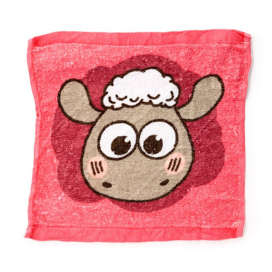 Kawaii Cute Shaun the Sheep Compressed Travel Towel - Red