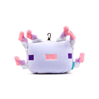 Relaxeazzz Minecraft Axolotl Shaped Plush Travel Pillow & Eye Mask