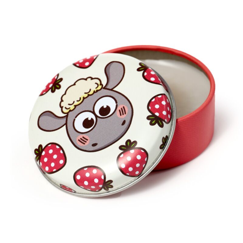 Kawaii Cute Shaun the Sheep Lip Balm in a Tin - Strawberry
