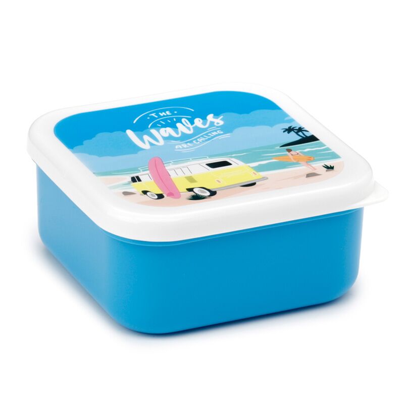 Set of 3 Lunch Box M/L/XL Volkswagen VW T1 Camper Bus Waves are Calling