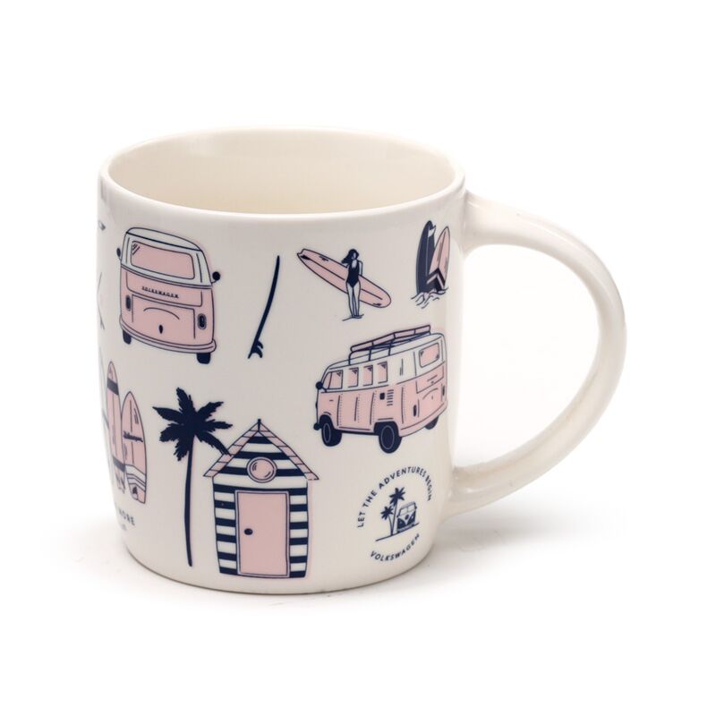 Volkswagen VW T1 Camper Bus Explore More Infuser Mug Set with Lid