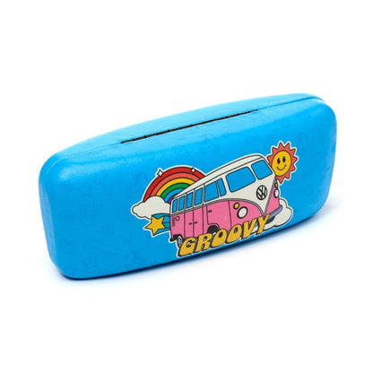 Glasses/Sunglasses Case Volkswagen VW T1 Camper Bus Retro - Blue