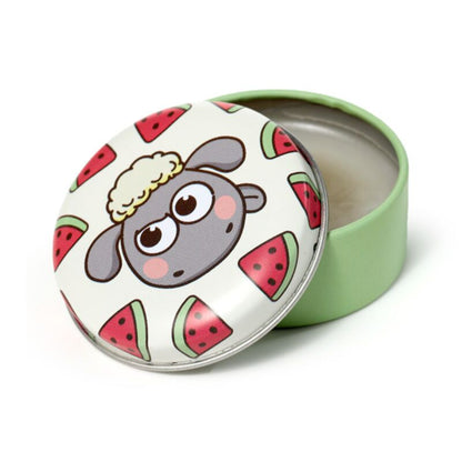 Kawaii Cute Shaun the Sheep Lip Balm in a Tin - Watermelon