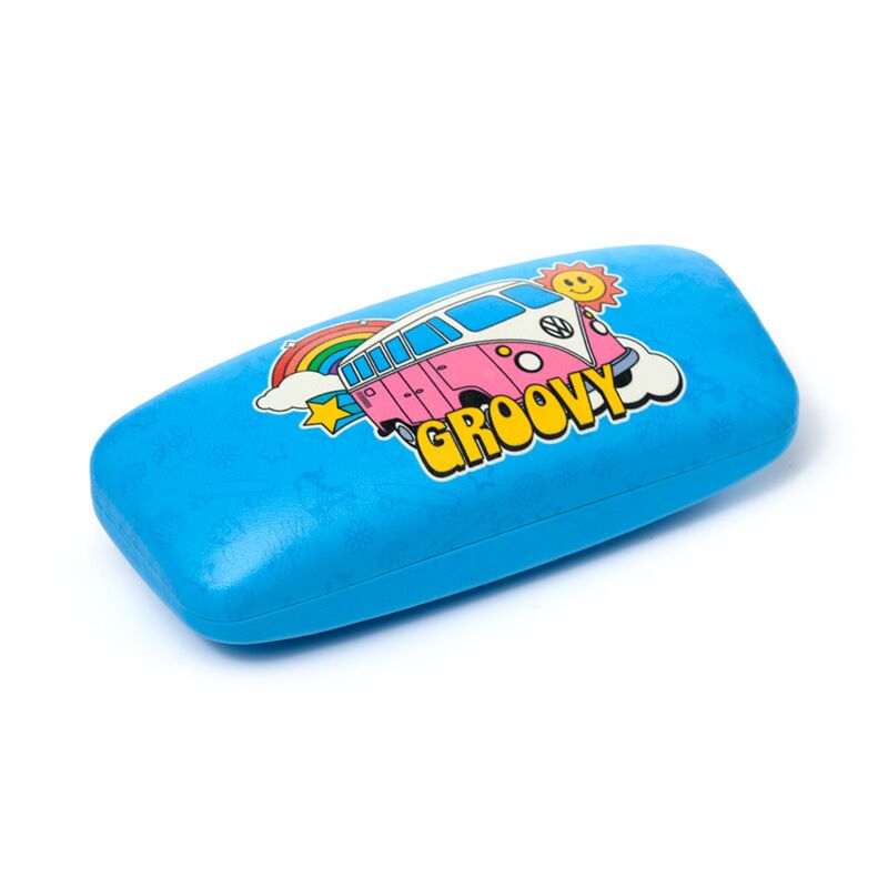 Glasses/Sunglasses Case Volkswagen VW T1 Camper Bus Retro - Blue