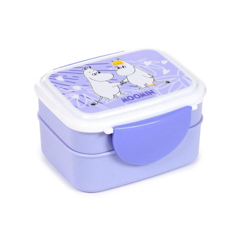 Moomin Tammi Clip Lock Stacked Bento Lunch Box with Cutlery