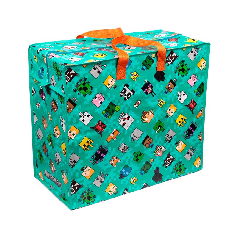 Minecraft Chibi Zip Up Laundry Storage Bag