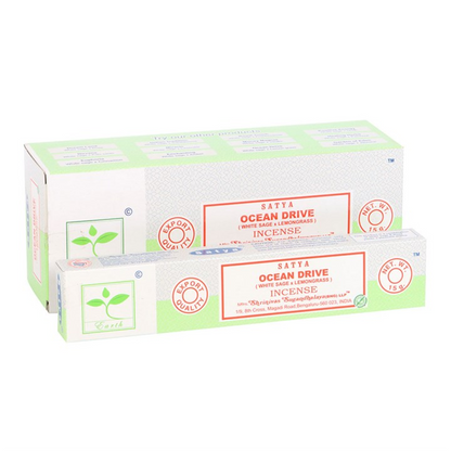 Set of 6 Earth Satya Ocean Drive Incense (12/50)